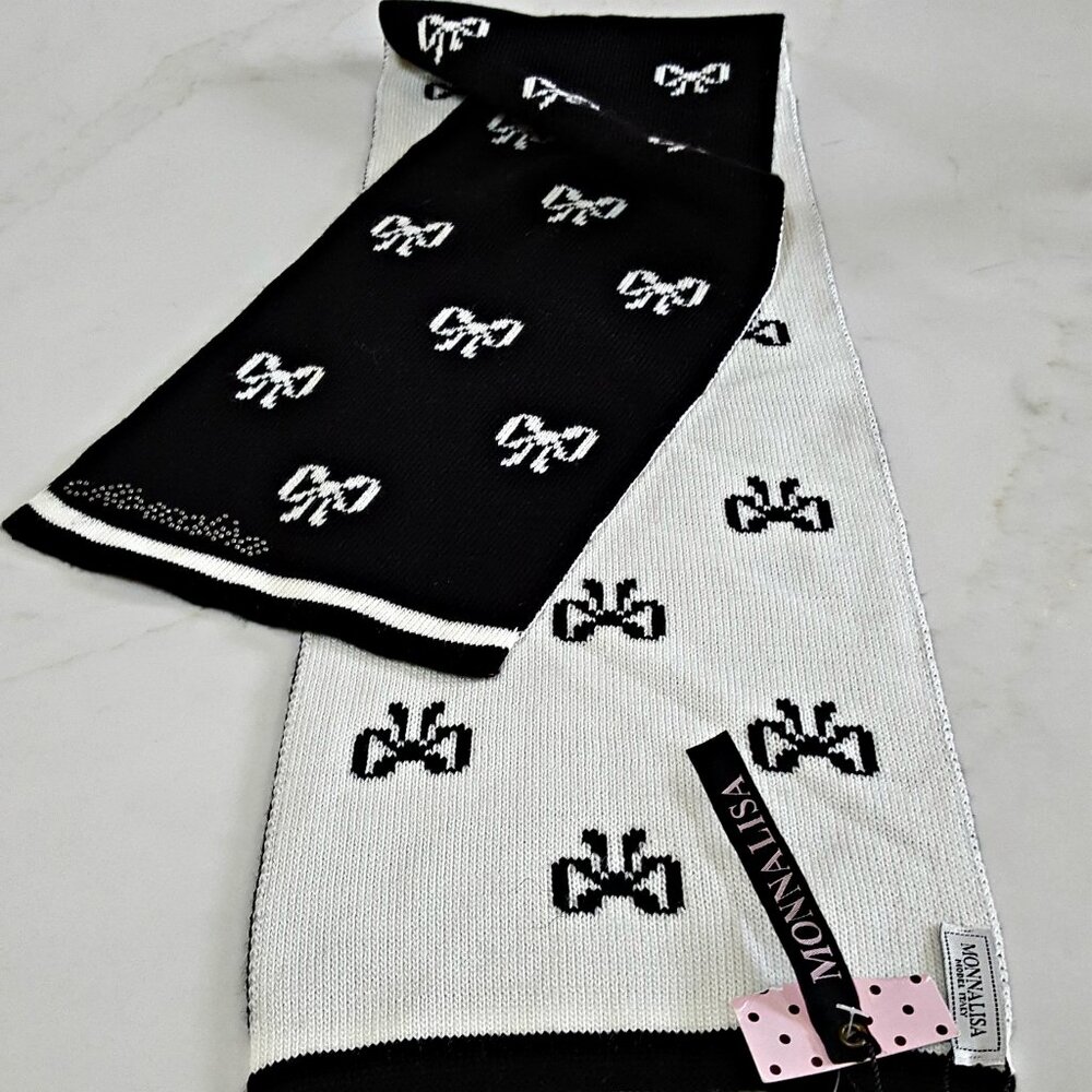 NEW! ELEGANT BOWS SMALL SCARF